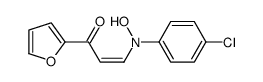 3-(4-chloro-N-hydroxyanilino)-1-(furan-2-yl)prop-2-en-1-one结构式