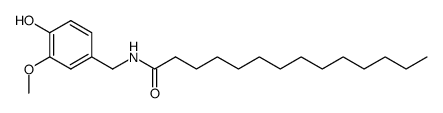 N-(4-hydroxy-3-methoxybenzyl)tetradecanamide Structure
