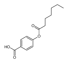 4-heptanoyloxybenzoic acid Structure