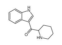 3-indolyl-2'-piperidyl ketone结构式