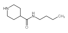 N-丁基-4-哌啶羧酰胺盐酸盐结构式