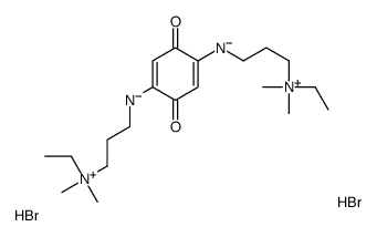 ethyl-[3-[[4-[3-[ethyl(dimethyl)azaniumyl]propylamino]-3,6-dioxocyclohexa-1,4-dien-1-yl]amino]propyl]-dimethylazanium,dibromide Structure