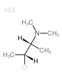 2-Butanamine, 3-chloro-N,N-dimethyl-, hydrochloride, (R*,R*)- Structure