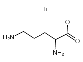 DL-鸟氨酸氢溴酸盐结构式