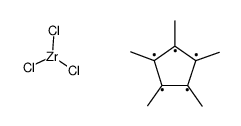 五甲基环戊二烯基三氯化锆结构式
