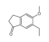 (9ci)-6-乙基-2,3-二氢-5-甲氧基-1H-茚-1-酮结构式