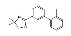 4,4-dimethyl-2-[3-(2-methylphenyl)phenyl]-5H-1,3-oxazole结构式