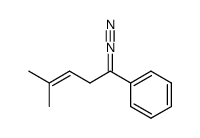 (1-diazo-4-methylpent-3-en-1-yl)benzene结构式