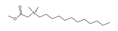 methyl N-dodecyl-N,N-dimethylglycinate结构式