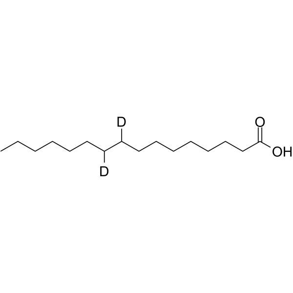 Palmitic acid-9,10-d2 Structure