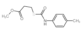 Propanoic acid,3-[[[(4-methylphenyl)amino]carbonyl]thio]-, methyl ester Structure