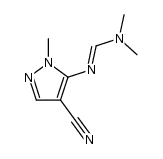 5-[(Dimethylamino)methylenamino]-1-methyl-4-pyrazolcarbonitril Structure