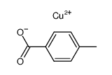 copper(II) para-methylbenzoate Structure