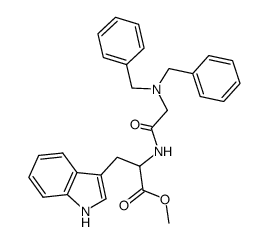 methyl dibenzylglycyltryptophanate Structure