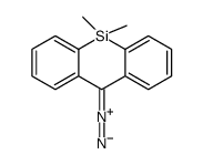 10-diazo-5,5-dimethylbenzo[b][1]benzosiline Structure