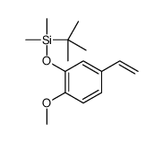 tert-butyl-(5-ethenyl-2-methoxyphenoxy)-dimethylsilane Structure