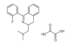 3-Isoquinolinemethanamine, 3,4-dihydro-N,N-dimethyl-1-(2-fluorophenyl)-, ethanedioate (1:1)结构式
