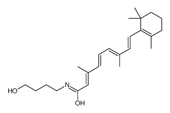 (2Z,4E,6E,8E)-N-(4-hydroxybutyl)-3,7-dimethyl-9-(2,6,6-trimethylcyclohexen-1-yl)nona-2,4,6,8-tetraenamide结构式