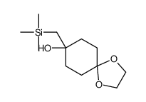 8-(trimethylsilylmethyl)-1,4-dioxaspiro[4.5]decan-8-ol Structure