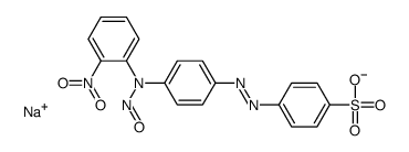 sodium 4-[[4-[(nitrophenyl)nitrosoamino]phenyl]azo]benzenesulphonate Structure