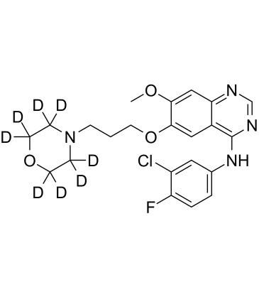 Gefitinib D8结构式
