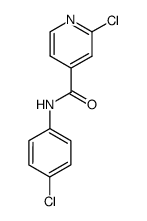 2-chloro-N-(4-chlorophenyl)pyridine-4-carboxamide结构式