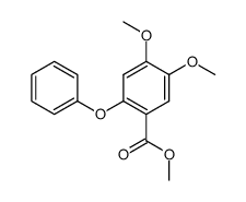4,5-dimethoxy-2-phenoxy-benzoic acid methyl ester结构式