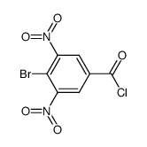 4-bromo-3,5-dinitro-benzoyl chloride结构式