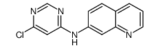(6-chloropyrimidin-4-yl)-quinolin-7-yl-amine Structure