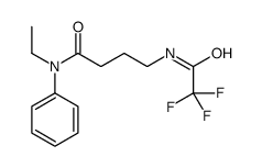 N-ethyl-N-phenyl-4-[(2,2,2-trifluoroacetyl)amino]butanamide Structure