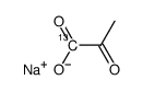 Pyruvic acid-13C-2 sodium Structure