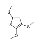 2-methoxy-3,5-bis(methylsulfanyl)thiophene Structure