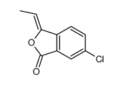 6-chloro-3-ethylidene-2-benzofuran-1-one结构式