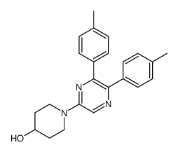 1-[5,6-bis(4-methylphenyl)pyrazin-2-yl]piperidin-4-ol Structure