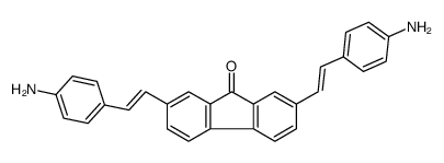 2,7-bis[2-(4-aminophenyl)ethenyl]fluoren-9-one结构式