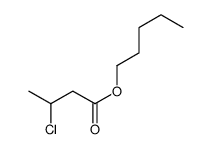pentyl 3-chlorobutanoate Structure