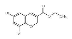 6,8-二溴-2H-色烯-3-羧酸乙酯结构式