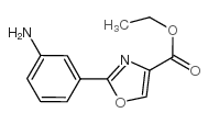 2-(3-氨基苯基)-噁唑-4-羧酸乙酯结构式