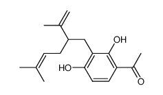 1-[2,4-Dihydroxy-3-(2-isopropenyl-5-methyl-hex-4-enyl)-phenyl]-ethanone Structure