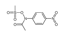 (N-acetyl-4-nitroanilino) methanesulfonate Structure