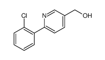 [6-(2-氯苯基)-3-吡啶基]甲醇结构式