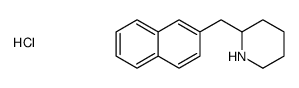 2-(naphthalen-2-ylmethyl)piperidine,hydrochloride Structure