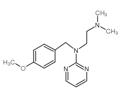 N1-(4-甲氧基苄基)-N2,N2-二甲基-N1-(嘧啶-2-基)乙烷-1,2-二胺结构式