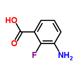 3-氨基-2-氟苯甲酸结构式