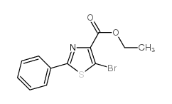 5-溴-2-苯基噻唑-4-甲酸乙酯结构式