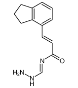 3-(2,3-dihydro-1H-inden-4-yl)-N-(hydrazinylmethylidene)prop-2-enamide结构式