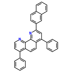 2-(萘-2-基)-4,7-二苯基-1,10-菲咯啉结构式