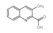 3-甲基喹啉-2-羧酸结构式