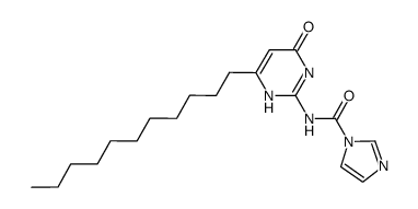 N-(1,4-dihydro-4-oxo-6-undecylpyrimidin-2-yl)-1H-imidazole-1-carboxamide结构式