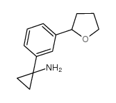 1-[3-(四氢-2-呋喃基)苯基]-环丙胺结构式